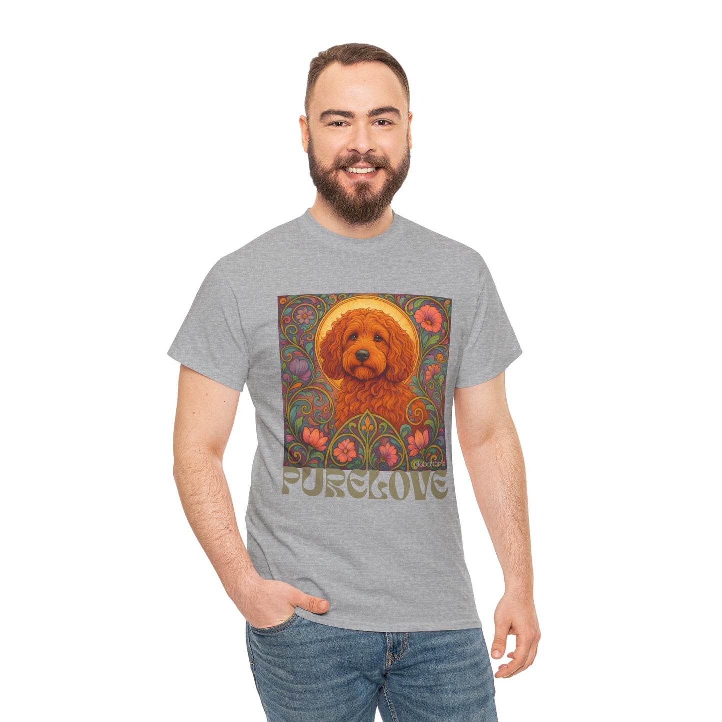 Red Cockapoo (Spoodle) Vintage Graphic T-Shirt – Unisex Cotton Tee for Dog Lovers
