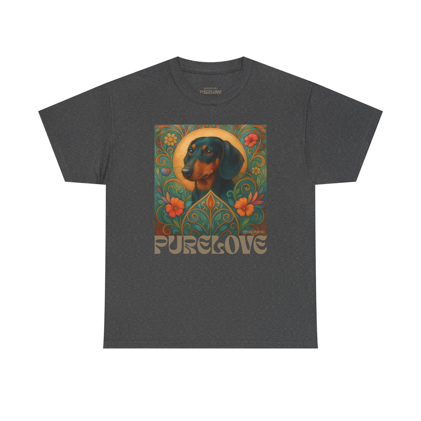 Dachshund Black Tan Shorthair Vintage Graphic T-shirt - Unisex Cotton Tee for Dog Lovers