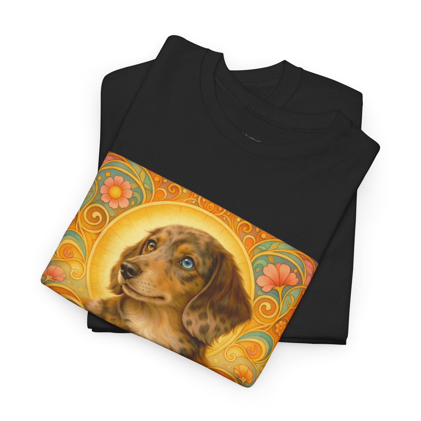 Dachshund Merle Wirehaired Vintage Unisex Cotton Tee for Dog Lovers