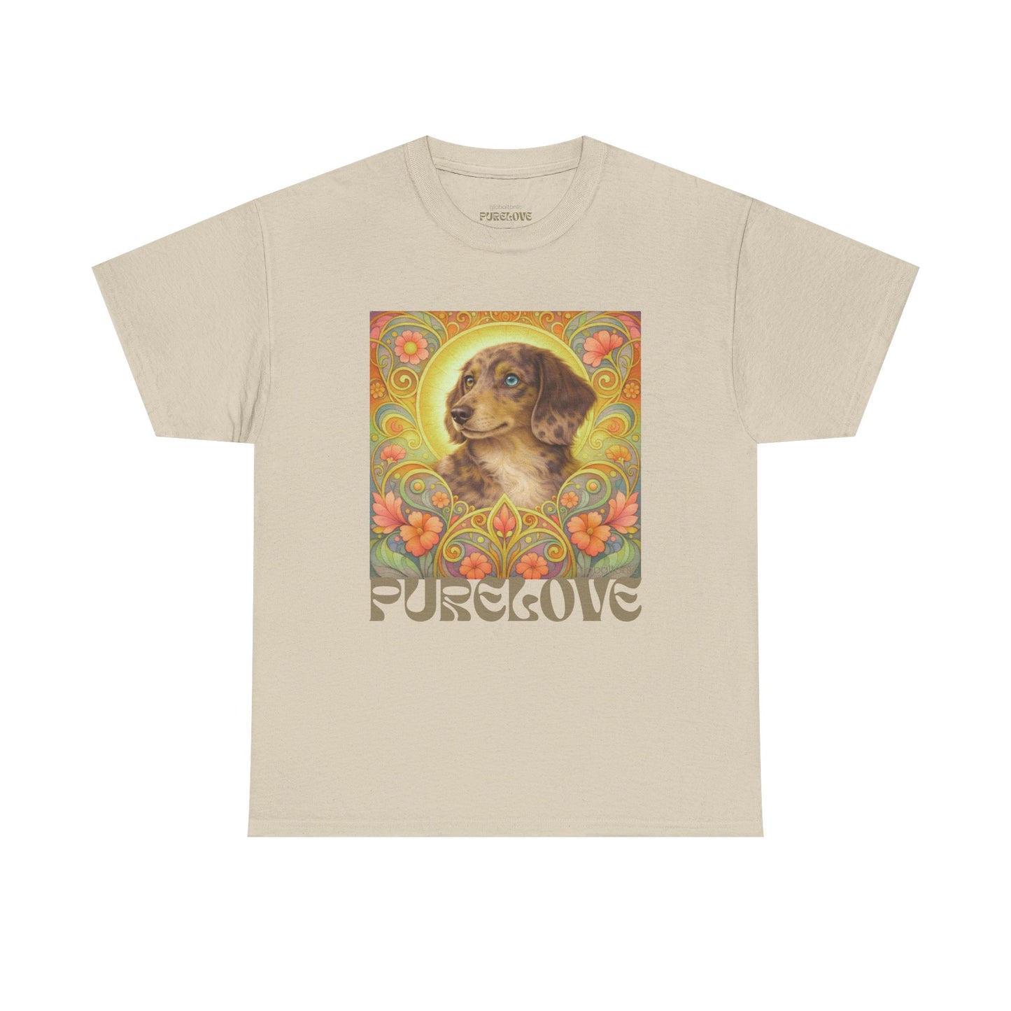 Dachshund Merle Wirehaired Vintage Unisex Cotton Tee for Dog Lovers
