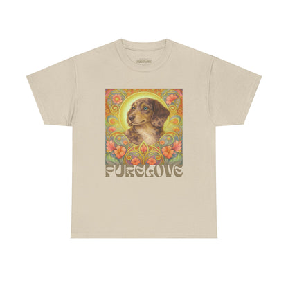 Dachshund Merle Wirehaired Vintage Unisex Cotton Tee for Dog Lovers