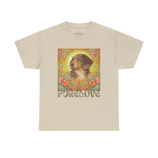 Dachshund Merle Wirehaired Vintage Unisex Cotton Tee for Dog Lovers