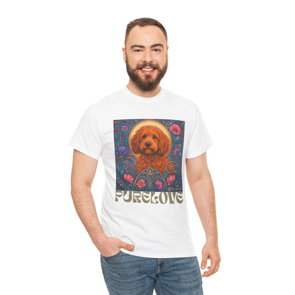 Red Cockapoo (Spoodle) Vintage Graphic T-Shirt – Unisex Cotton Tee for Dog Lovers