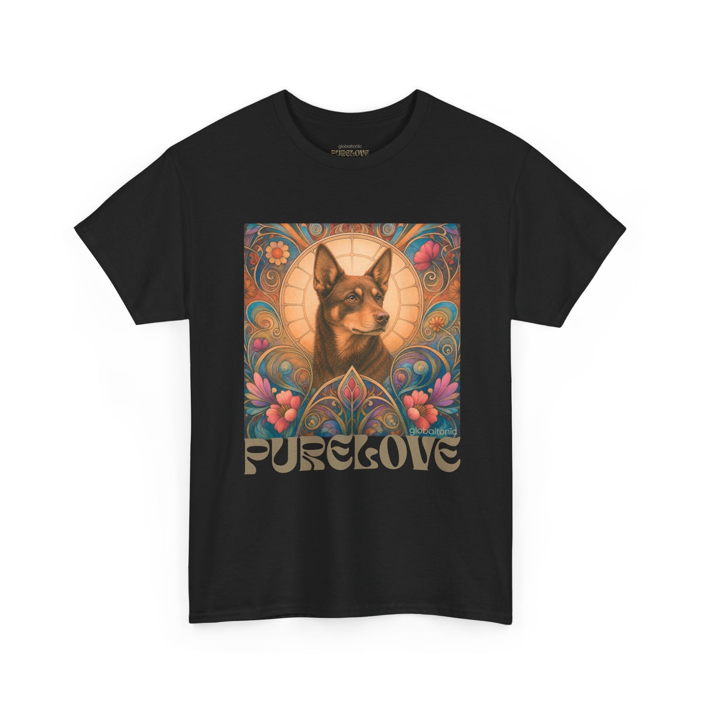 Kelpie Brown Vintage Graphic T-Shirt – Unisex Cotton Tee for Dog Lovers