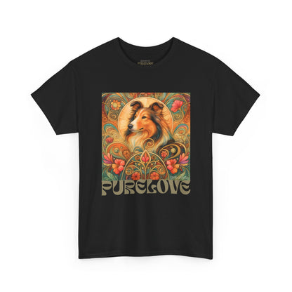 Collie Vintage Graphic T-shirt - Unisex Cotton Tee for Dog Lovers