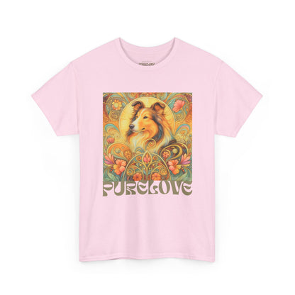 Collie Vintage Graphic T-shirt - Unisex Cotton Tee for Dog Lovers