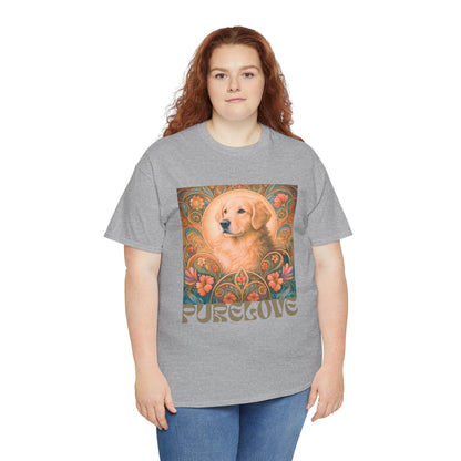 Golden Retriever Vintage Graphic T-shirt - Unisex Cotton Tee for Dog Lovers