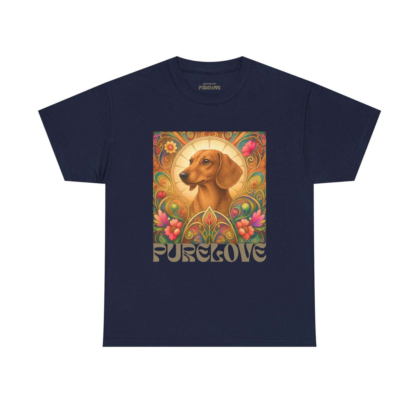 Dachshund Tan Vintage Graphic T-Shirt – Unisex Cotton Tee for Dog Lovers