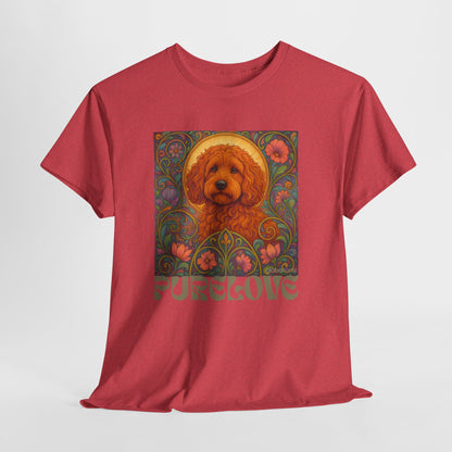 Red Cockapoo (Spoodle) Vintage Graphic T-Shirt – Unisex Cotton Tee for Dog Lovers