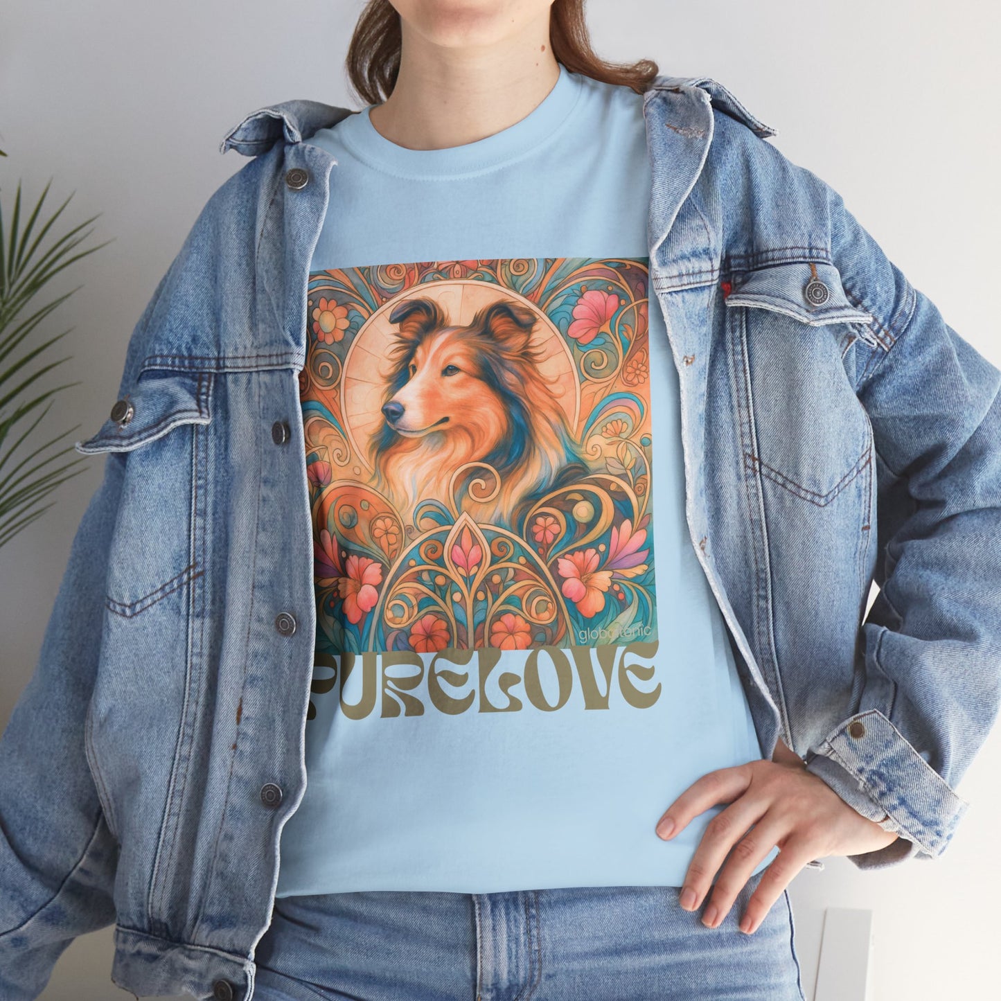 Collie Vintage Graphic T-shirt - Unisex Cotton Tee for Dog Lovers