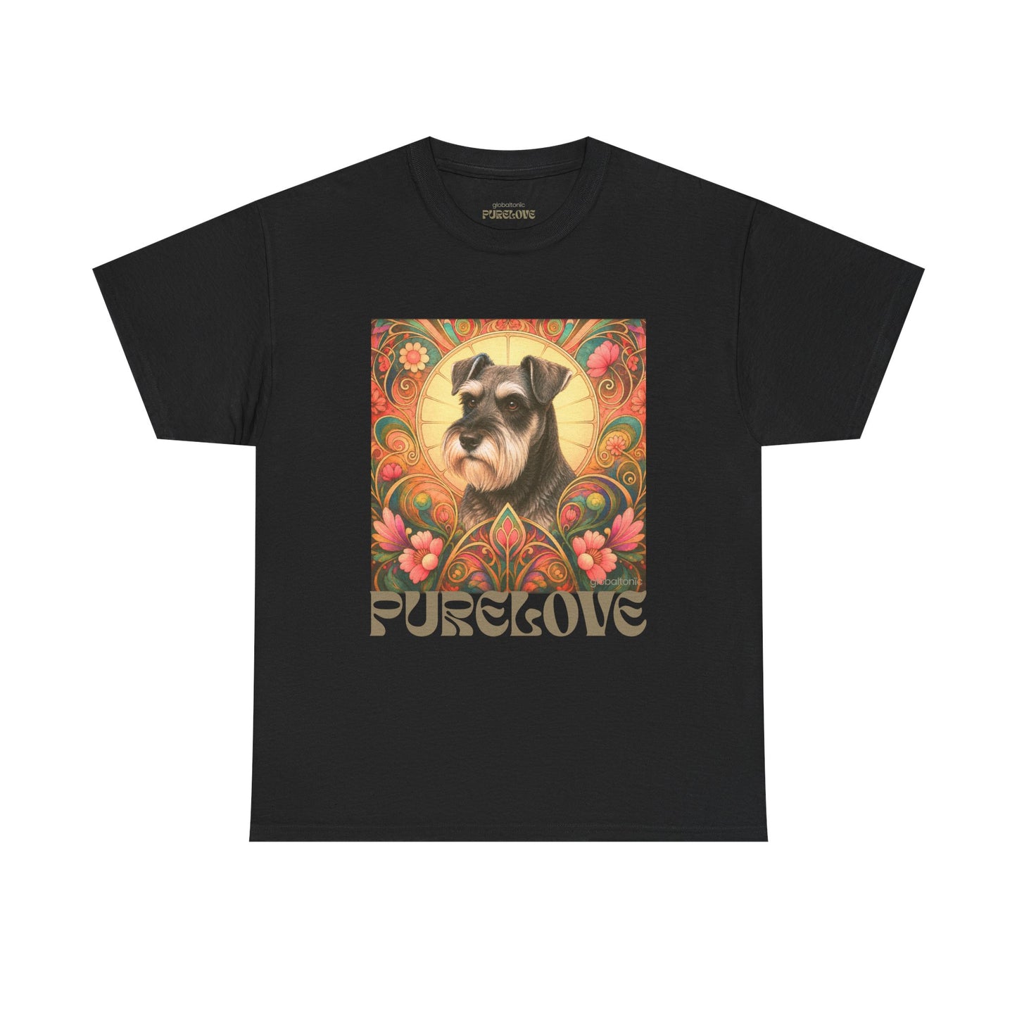 Schnauzer Vintage Graphic T-Shirt – Unisex Cotton Tee for Dog Lovers