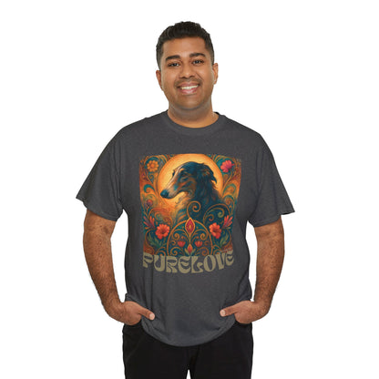 Borzoi Vintage Graphic T-Shirt – Unisex Cotton Tee for Dog Lovers