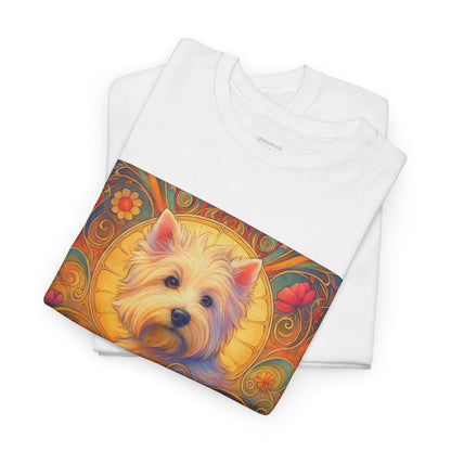 West Highland Terrier (Westie) Vintage Graphic T-Shirt – Unisex Cotton Tee for Dog Lovers