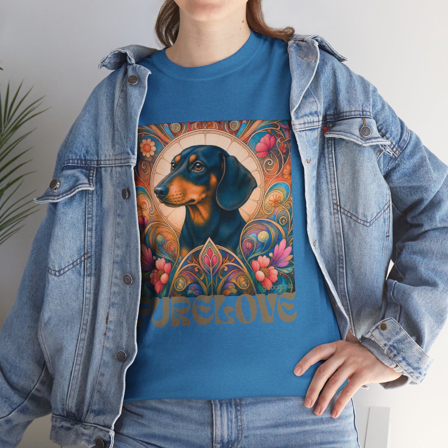 Dachshund Black Tan Vintage Graphic T-Shirt – Unisex Cotton Tee for Dog Lovers