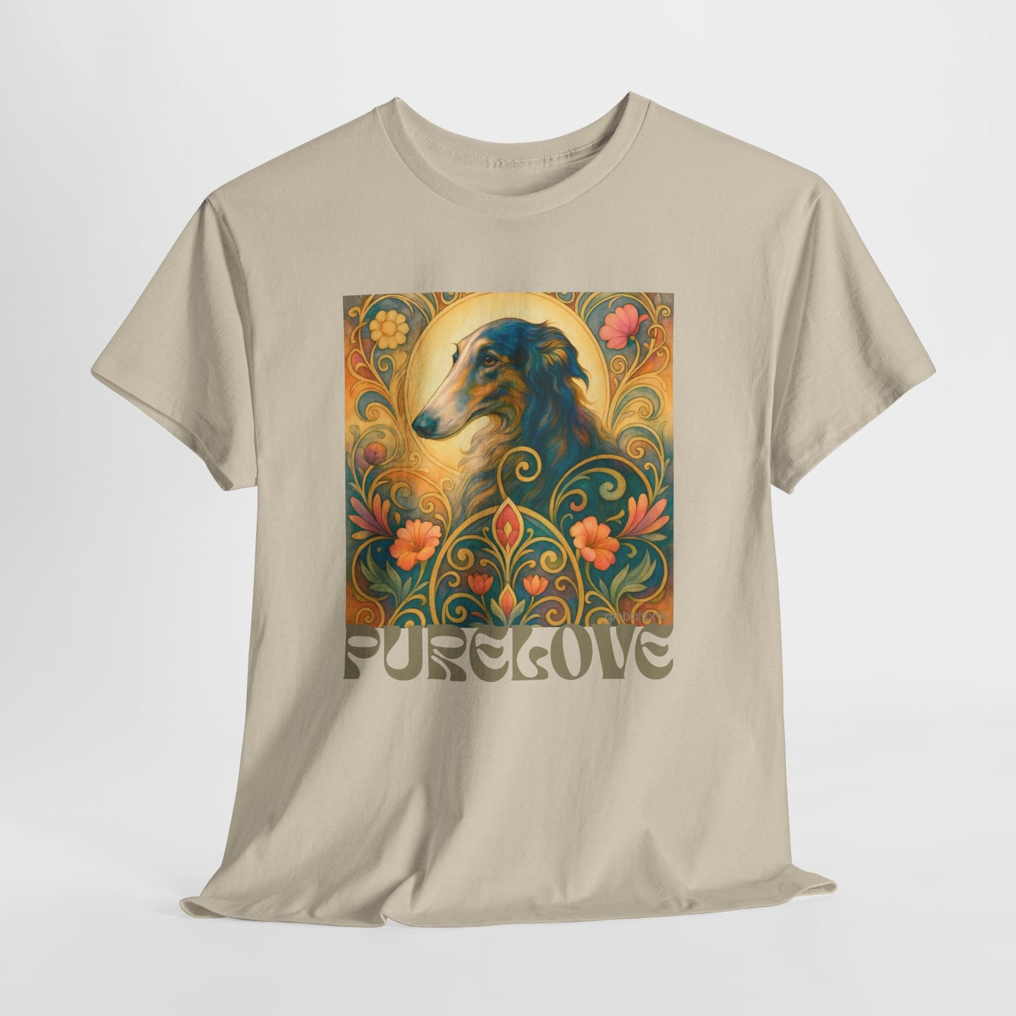 Borzoi Vintage Graphic T-Shirt – Unisex Cotton Tee for Dog Lovers