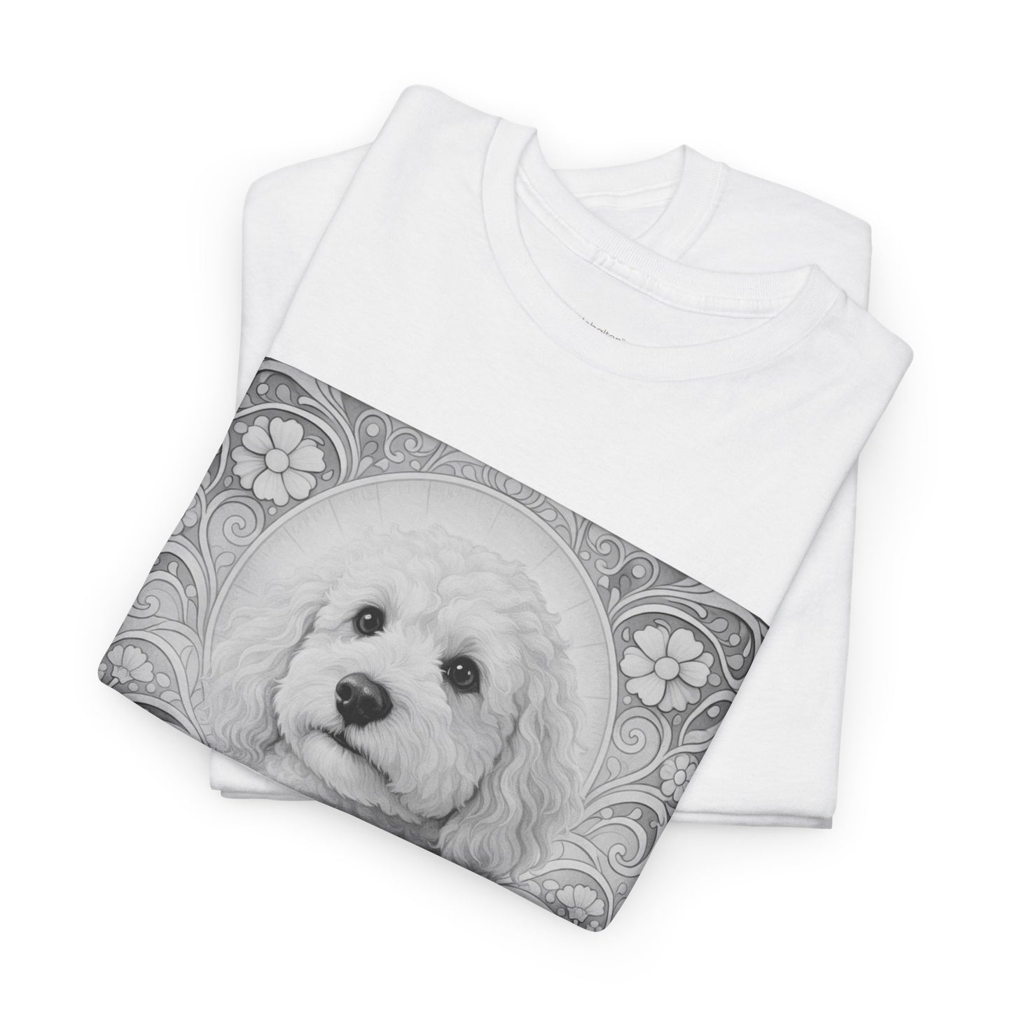 Goldendoodle (Groodle) Vintage Graphic T-Shirt – Unisex Cotton Tee for Dog Lovers (Black & White)
