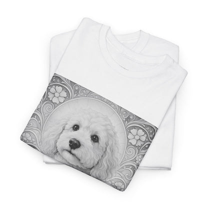 Goldendoodle (Groodle) Vintage Graphic T-Shirt – Unisex Cotton Tee for Dog Lovers (Black & White)