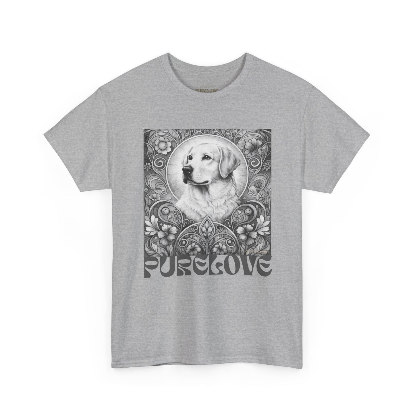 Labrador Vintage Unisex Cotton Tee for Dog Lovers (Black & White)