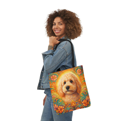 Goldendoodle (Groodle) All-Over Print Canvas Tote Bag – Colourful Artistic Dog Lover Gift