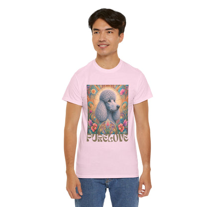 Poodle Grey Vintage Graphic T-Shirt – Unisex Cotton Tee for Dog Lovers