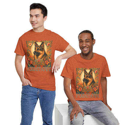 German Shepherd Vintage Graphic T-Shirt – Unisex Cotton Tee for Dog Lovers
