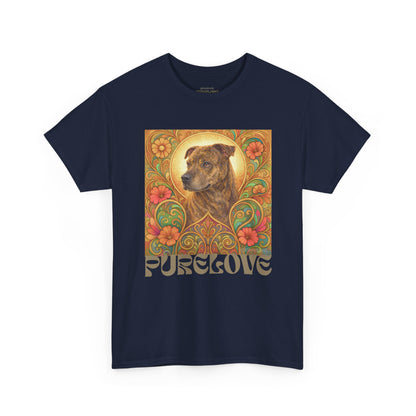 Staffy Brown Brindle Vintage Graphic T-Shirt – Unisex Cotton Tee for Dog Lovers