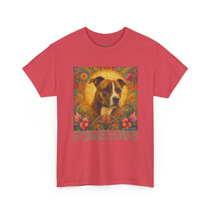 Staffy (Coco) Bull Terrier Vintage Unisex Cotton Tee for Dog Lovers