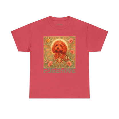 Strawberry Cavapoo (Cavoodle) Vintage Graphic T-shirt -Unisex Cotton Tee for Dog Lovers