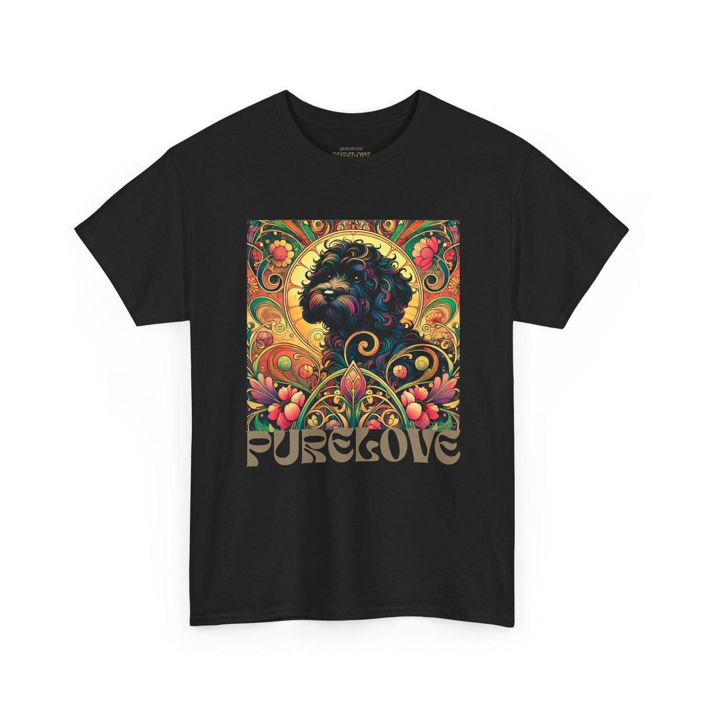 Black Cavapoo (Cavoodle) Vintage Graphic T-Shirt – Unisex Cotton Tee for Dog Lovers