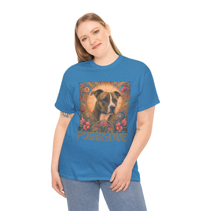 Staffy (Coco) Bull Terrier Vintage Unisex Cotton Tee for Dog Lovers
