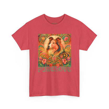 Collie Vintage Graphic T-shirt - Unisex Cotton Tee for Dog Lovers