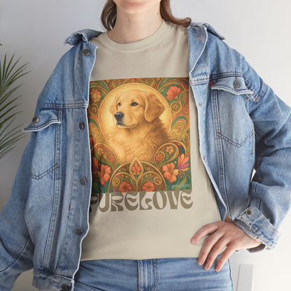 Golden Retriever Vintage Graphic T-shirt - Unisex Cotton Tee for Dog Lovers