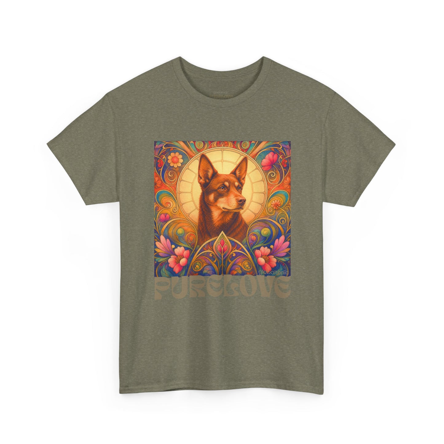 Kelpie Brown Vintage Graphic T-Shirt – Unisex Cotton Tee for Dog Lovers