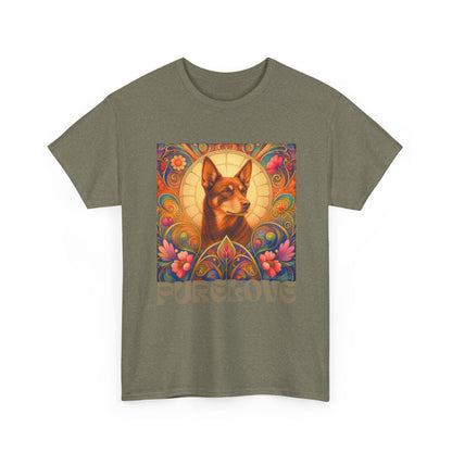 Kelpie Brown Vintage Graphic T-Shirt – Unisex Cotton Tee for Dog Lovers