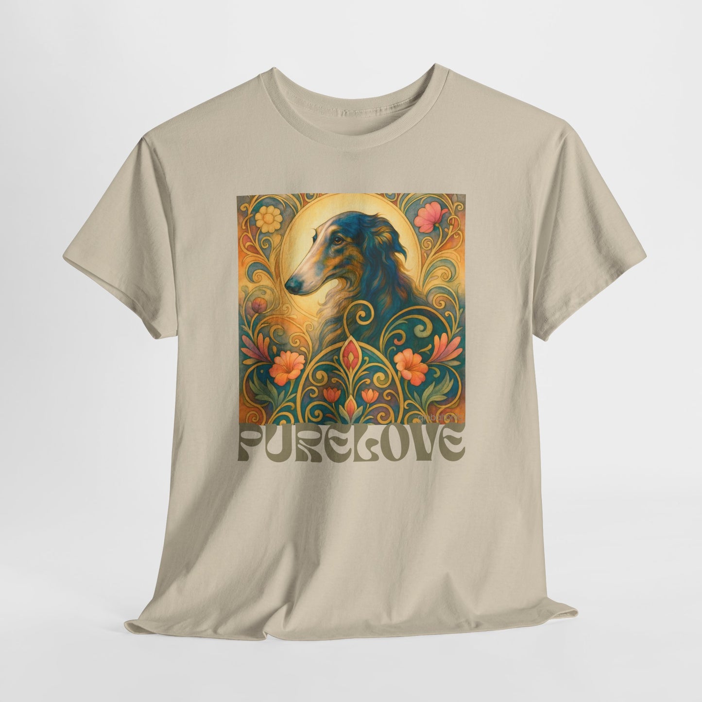 Borzoi Vintage Graphic T-Shirt – Unisex Cotton Tee for Dog Lovers