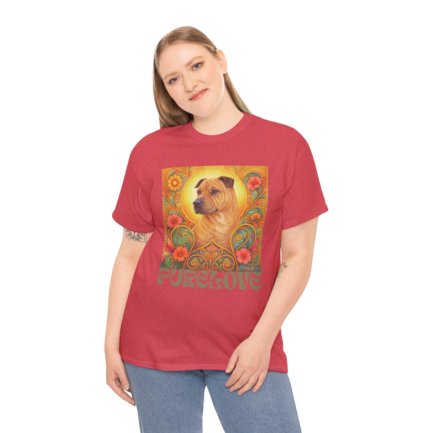 Shar Pei Vintage Graphic T-Shirt – Unisex Cotton Tee for Dog Lovers