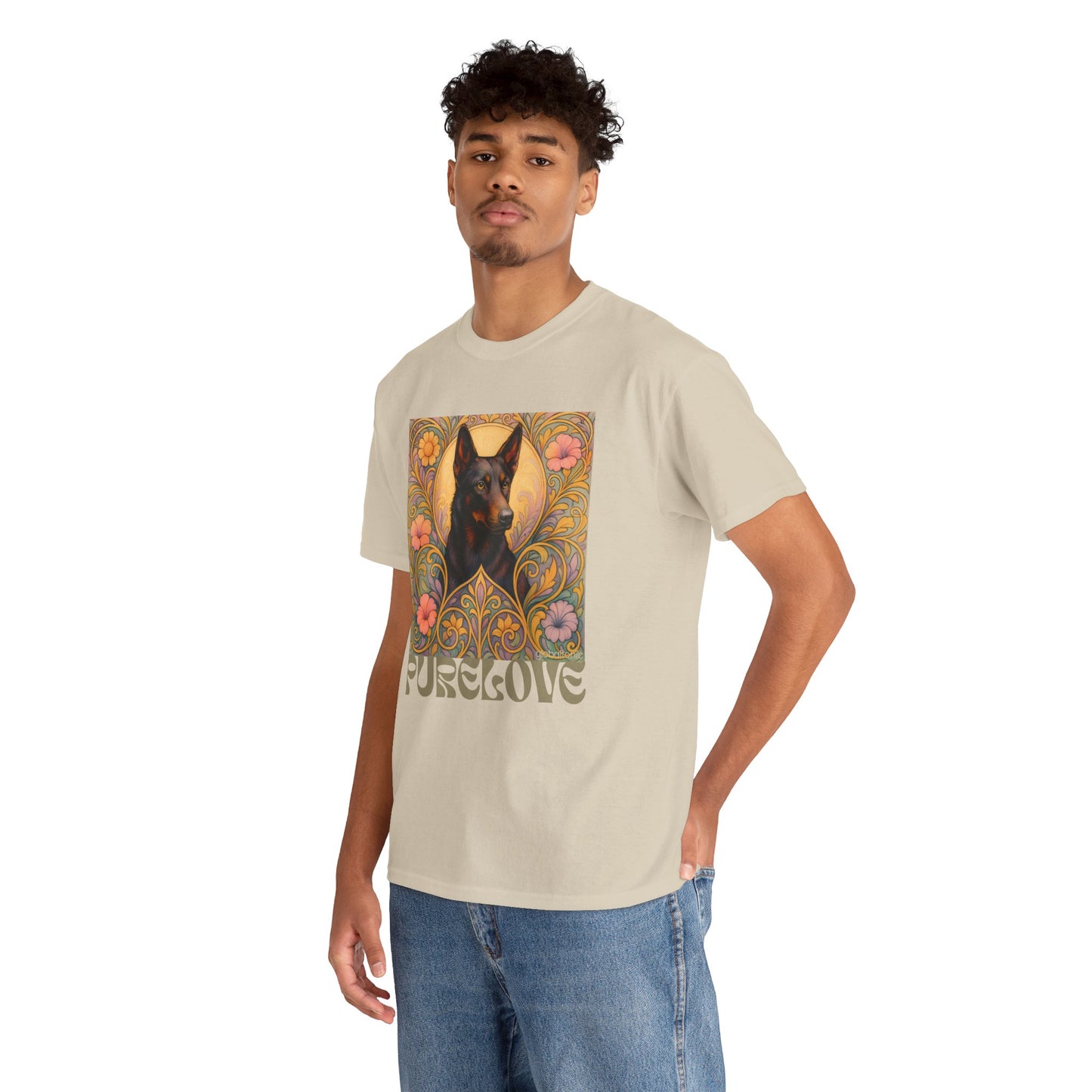 Black Kelpie Vintage Graphic T-Shirt – Unisex Cotton Tee for Dog Lovers