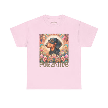Dachshund Black Tan Vintage Graphic T-Shirt – Unisex Cotton Tee for Dog Lovers