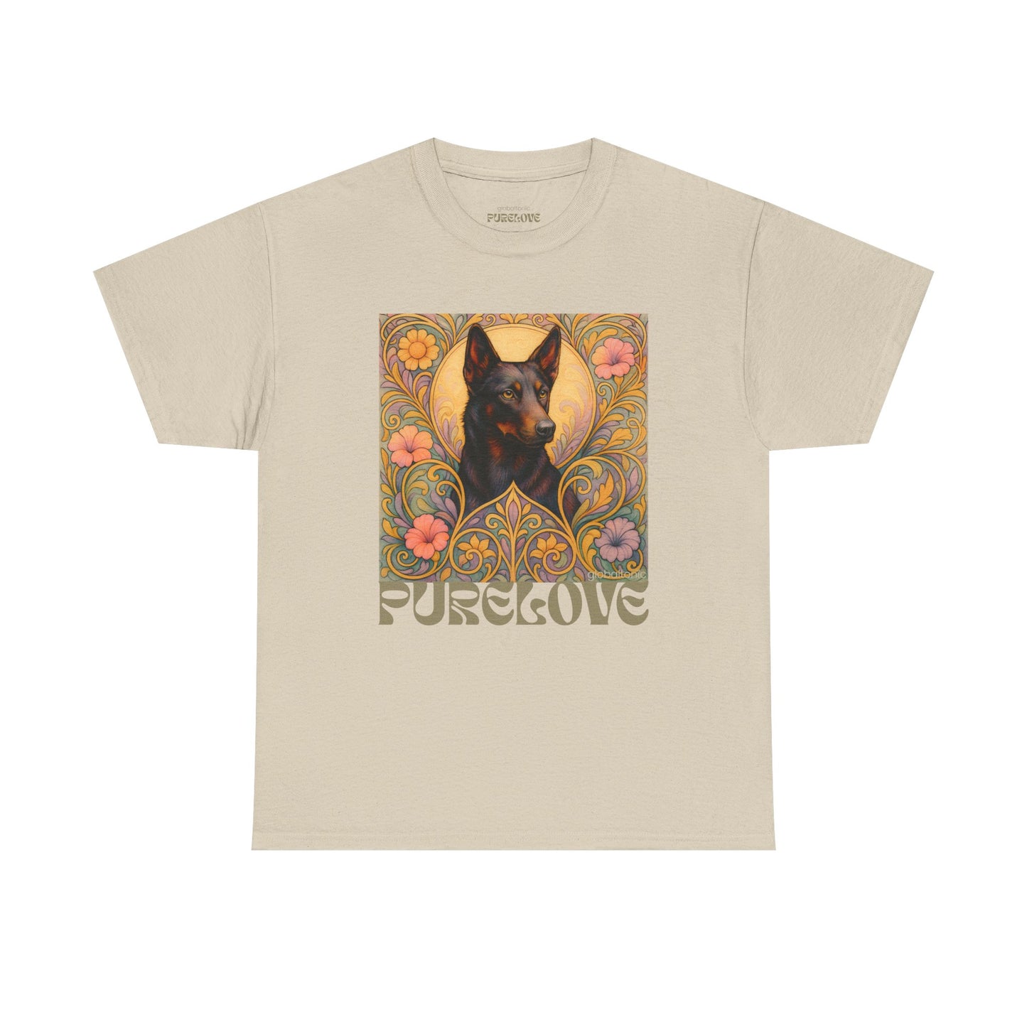 Black Kelpie Vintage Graphic T-Shirt – Unisex Cotton Tee for Dog Lovers