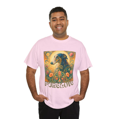 Borzoi Vintage Graphic T-Shirt – Unisex Cotton Tee for Dog Lovers
