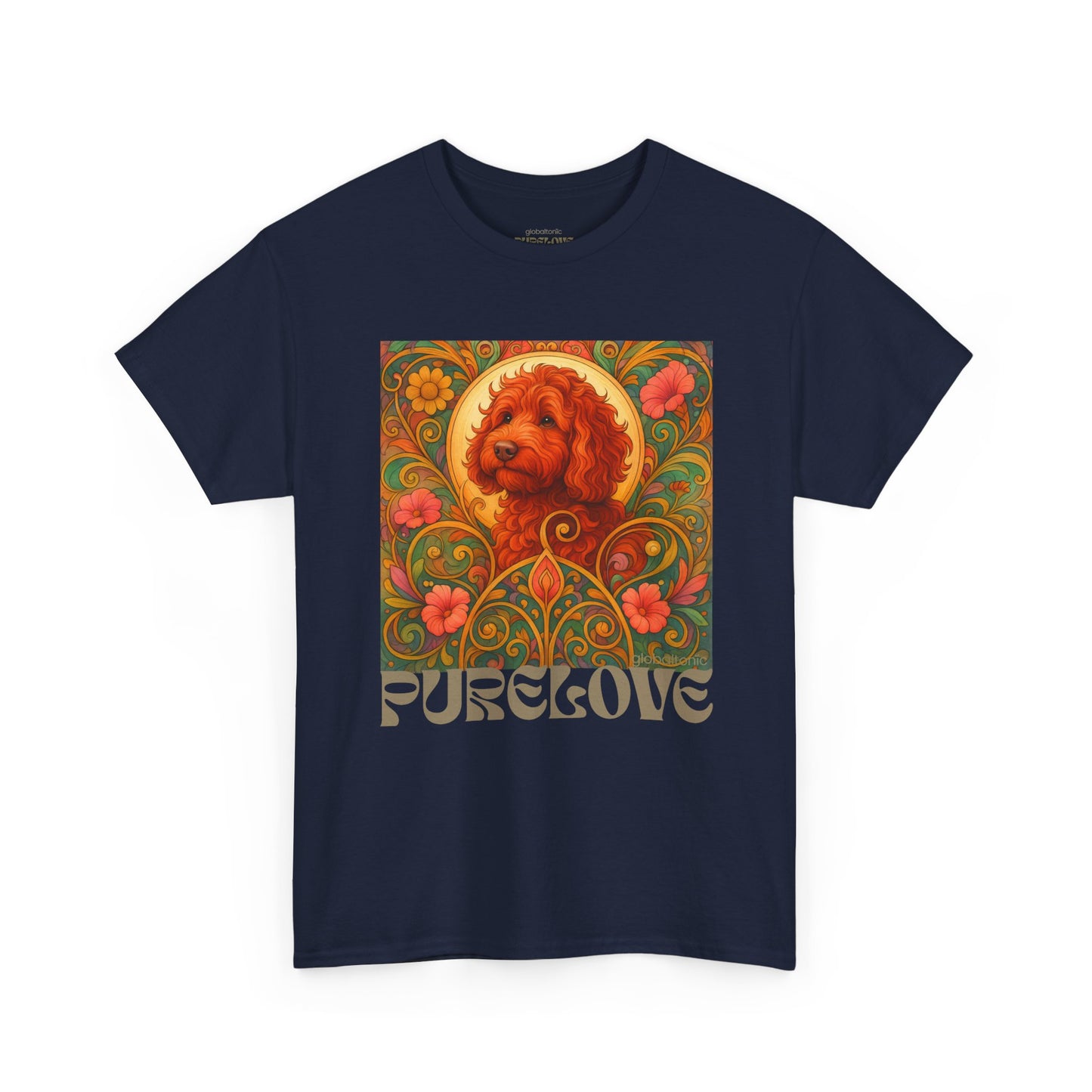 Red Cavapoo (Cavoodle) Vintage Graphic T-Shirt – Unisex Cotton Tee for Dog Lovers
