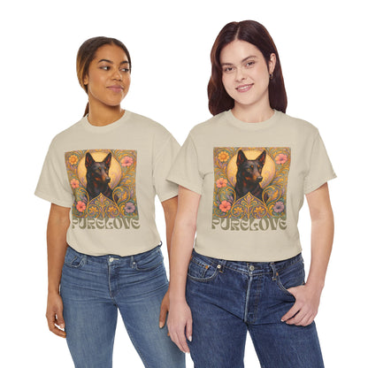 Black Kelpie Vintage Graphic T-Shirt – Unisex Cotton Tee for Dog Lovers