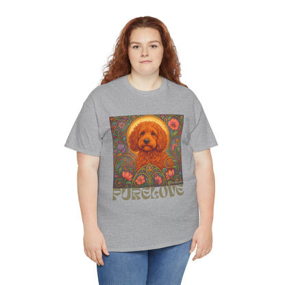 Red Cockapoo (Spoodle) Vintage Graphic T-Shirt – Unisex Cotton Tee for Dog Lovers