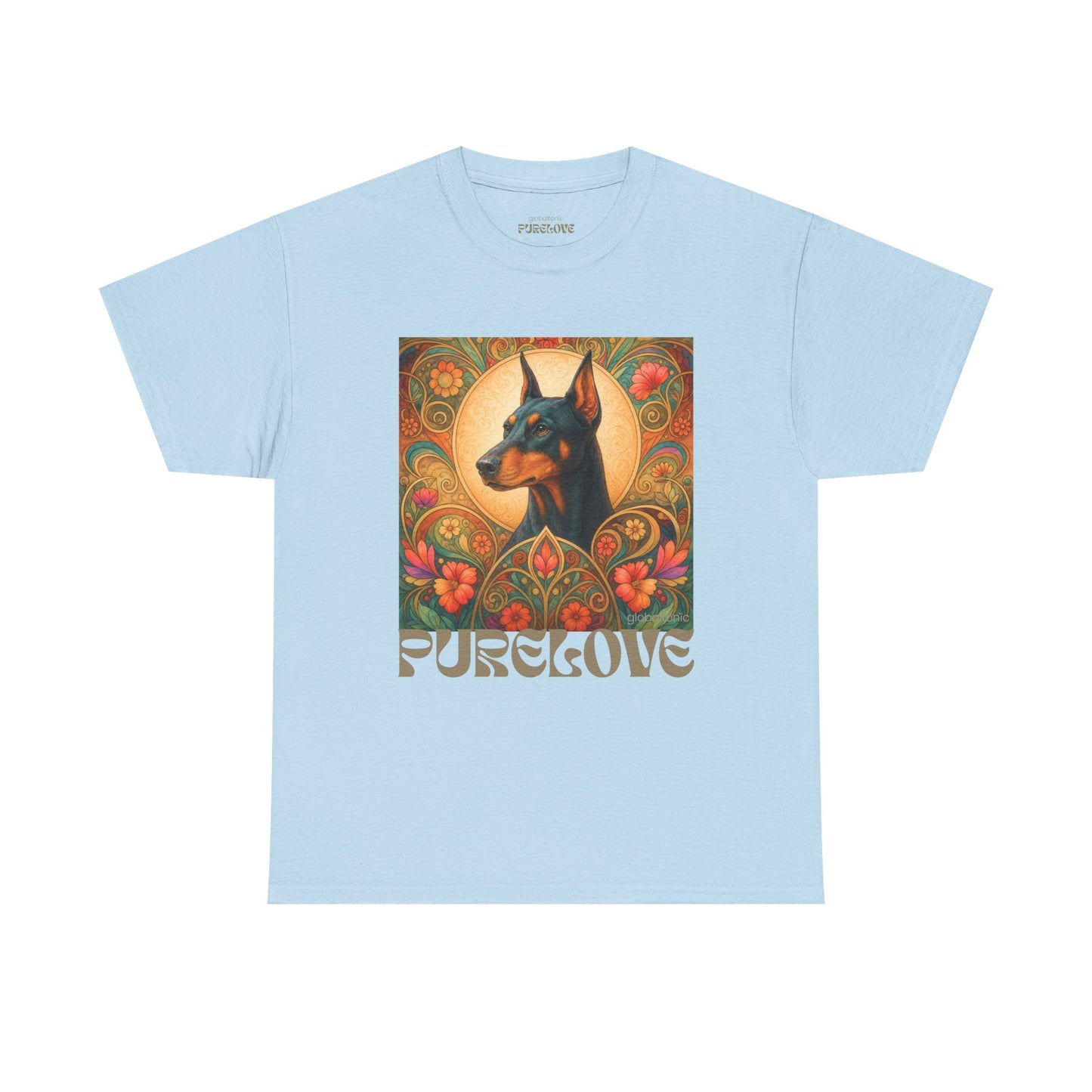 Doberman Vintage Graphic T-shirt - Unisex Cotton Tee for Dog Lovers