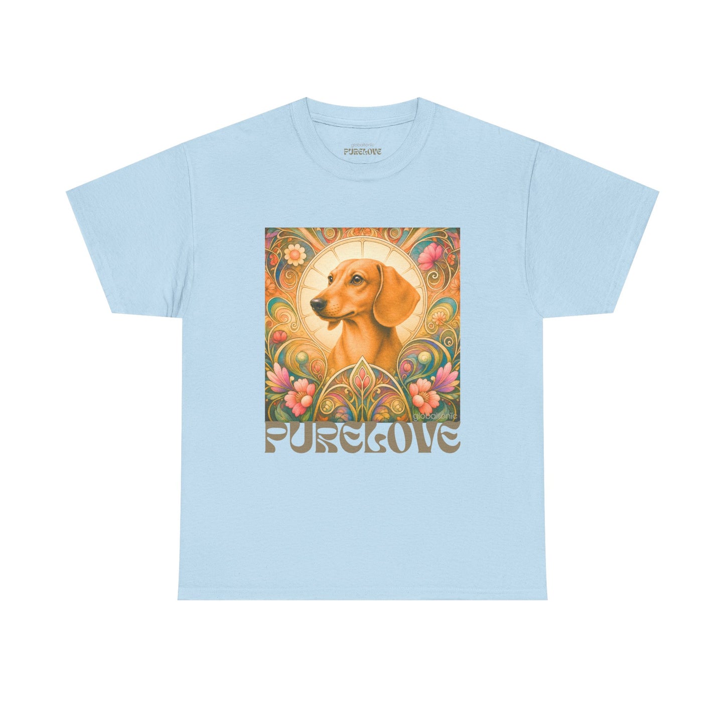 Dachshund Tan Vintage Graphic T-Shirt – Unisex Cotton Tee for Dog Lovers