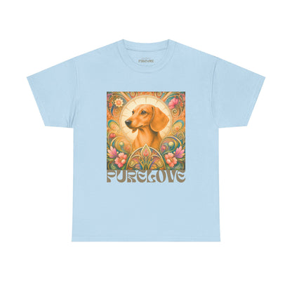 Dachshund Tan Vintage Graphic T-Shirt – Unisex Cotton Tee for Dog Lovers