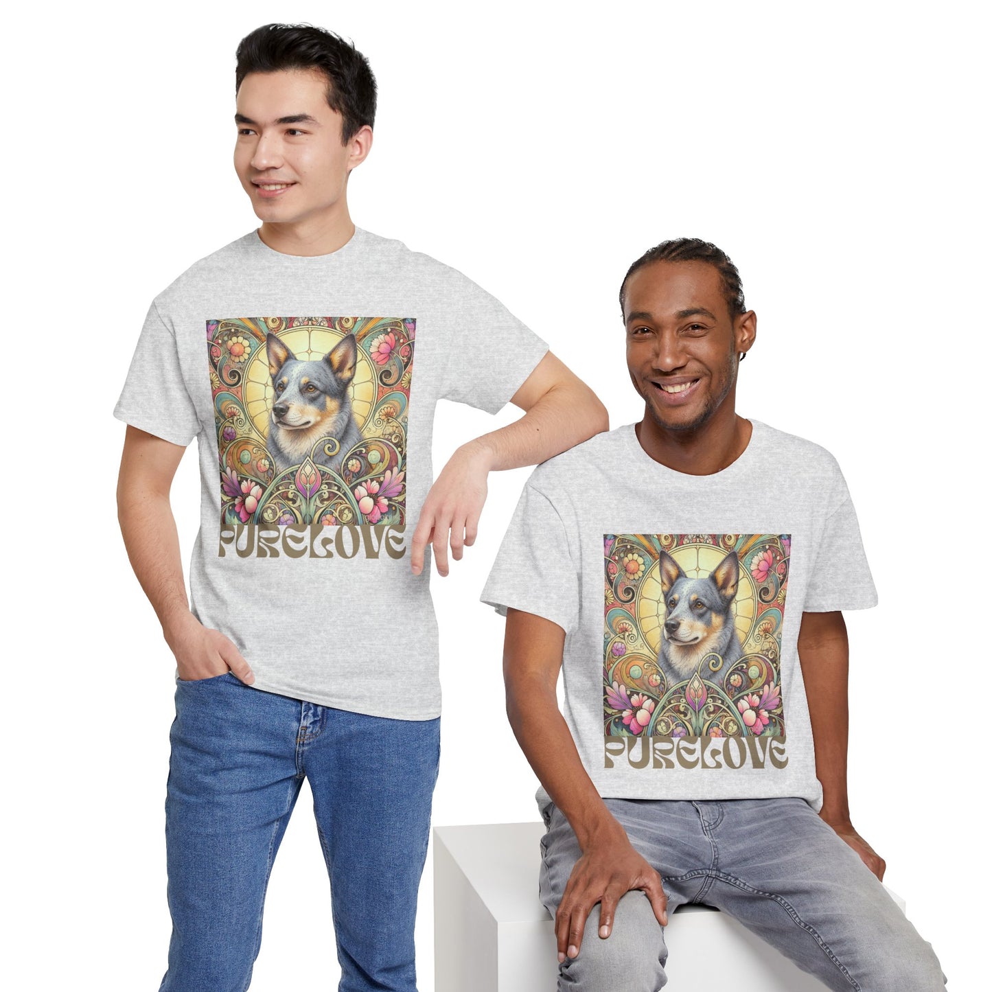 Australian Blue Heeler Vintage Graphic T-Shirt – Unisex Cotton Tee for Dog Lovers