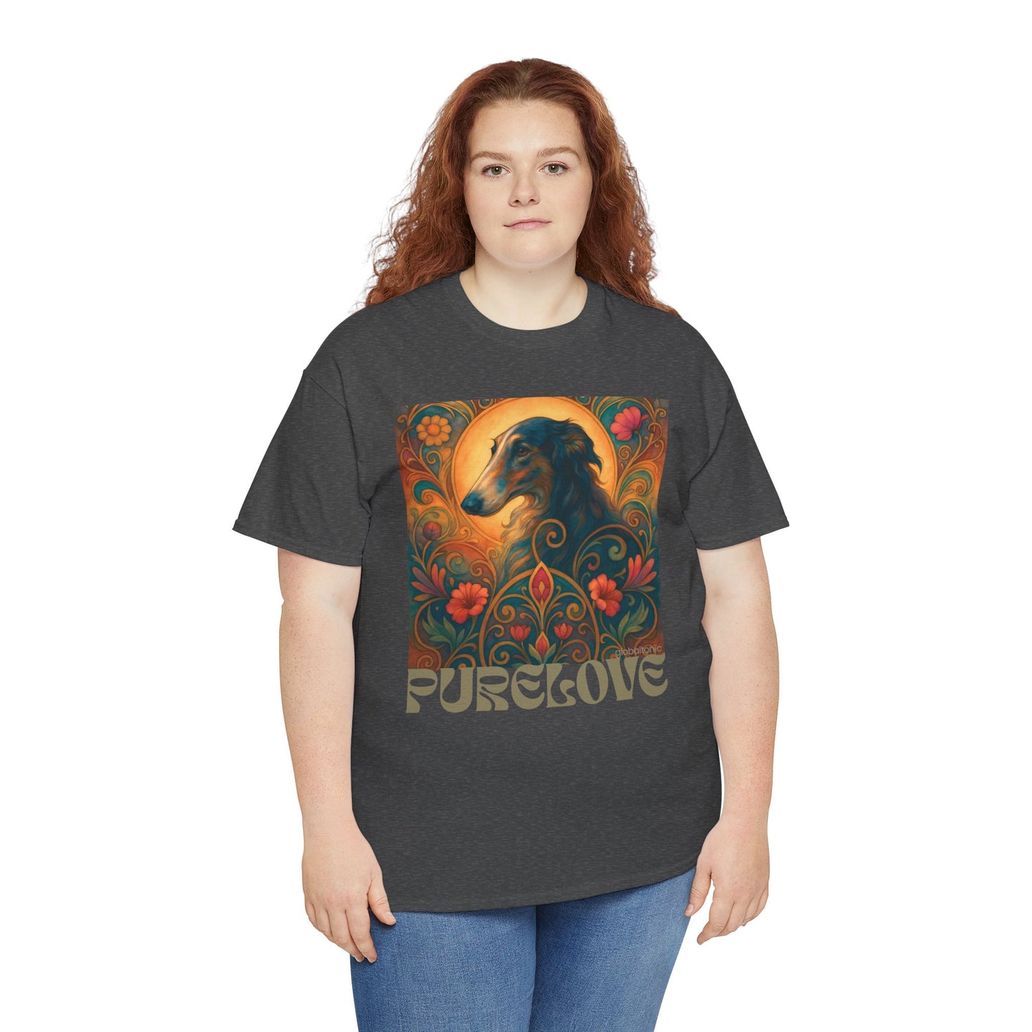 Borzoi Vintage Graphic T-Shirt – Unisex Cotton Tee for Dog Lovers
