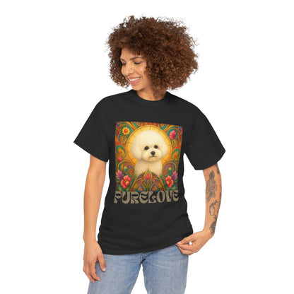 Bichon Frise Vintage Graphic T-Shirt – Unisex Cotton Tee for Dog Lovers