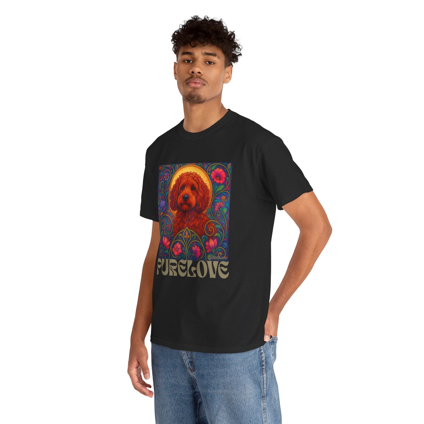 Red Cockapoo (Spoodle) Vintage Graphic T-Shirt – Unisex Cotton Tee for Dog Lovers